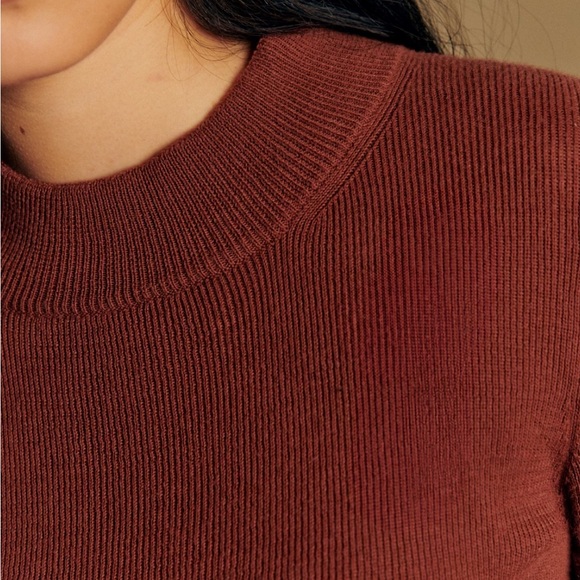 NWOT Sézane Simon Jumper Sweater in Size Medium Caramel - Picture 6 of 14